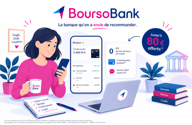 BoursoBank parrainage 2026 : jusqu&rsquo;à 130 € offerts à l&rsquo;ouverture