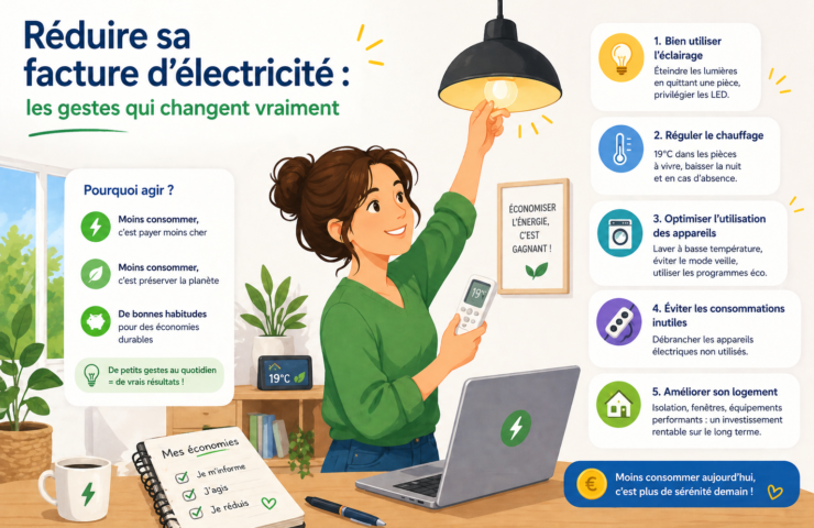 Réduire sa facture d&rsquo;électricité : les gestes qui changent vraiment